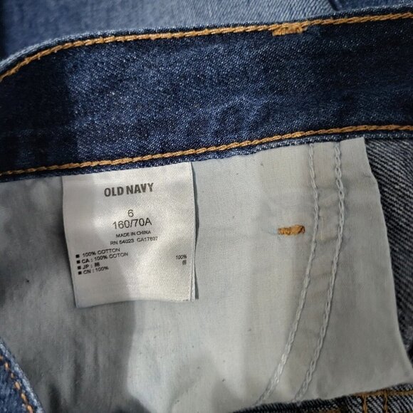 Old Navy Distressed Denim Mini Skirt Size 6 Coastal Cowgirl Back To School - Picture 6 of 7